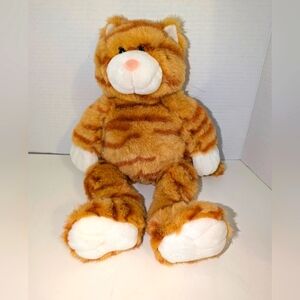 Build-a-Bear Retired Cat Kitty Tabby Orange Plush with Sound 17"‎